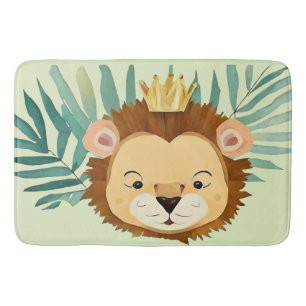 Tapis De Bain Anniversaire du lion de la Petite Jungle