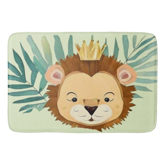 Tapis De Bain Anniversaire du lion de la Petite Jungle (Devant)