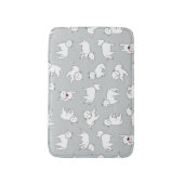 Tapis de bain antidérapant espiègle de Westies (Devant (Vertical))