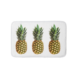 Tapis de bain antidérapant imprimé ananas pour sal