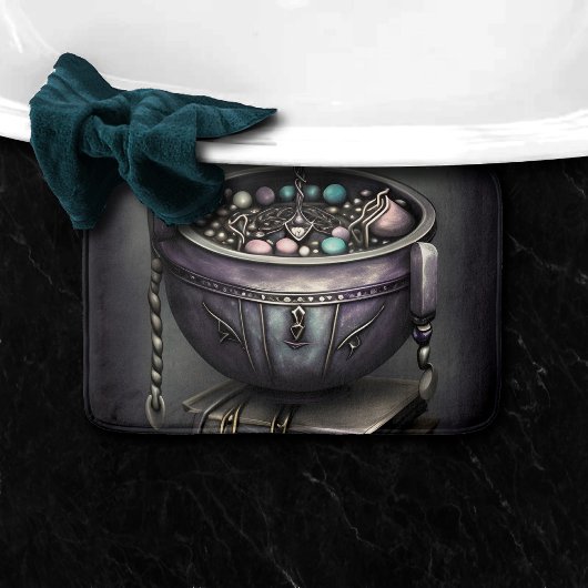 Tapis De Bain Antique Steampunk Cauldron | Pile de Spellbooks