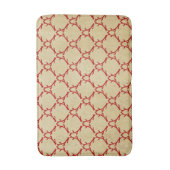 Tapis de bain Antler en bois rouge et beige (Devant (Vertical))