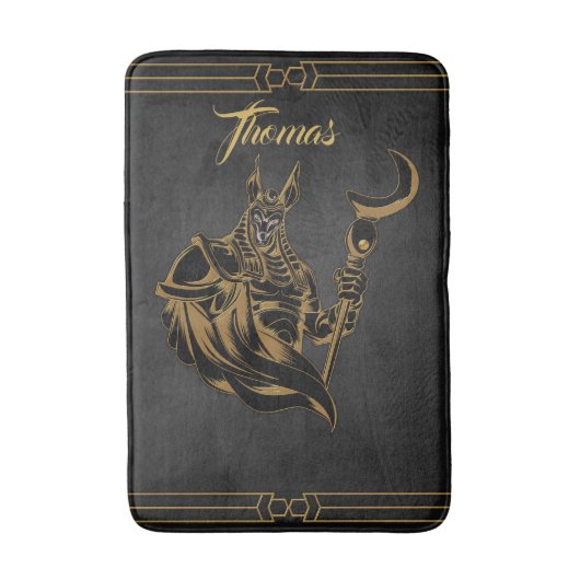 Tapis De Bain Anubis antique d'Egypte. (Devant (Vertical))