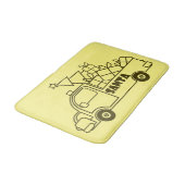 Tapis De Bain Aperçu camion de Noël Père Noël vue côté voiture (Angle)