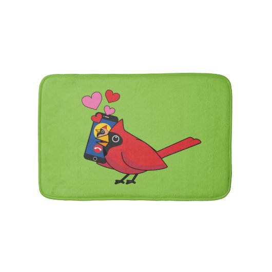 Tapis De Bain Appels d'accouplement Cardinal Bird Love (Devant)