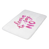 Tapis De Bain Apprenez à dire non - rose (Angle)