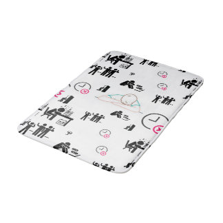 Tapis De Bain Après les heures de bain de chaume | Style de sall