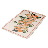 Tapis De Bain Apricot Azalea sur la crème (Angle)