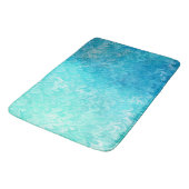 Tapis De Bain Aqua Blue Shiny Sea Shell Mermaid (Angle)