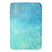 Tapis De Bain Aqua Blue Shiny Sea Shell Mermaid (devant Vertical)