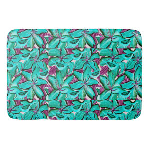 Tapis De Bain Aqua Lilies Bain Mat