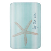 Tapis De Bain Aqua Mint White Beach Vibes Starfish       (devant Vertical)