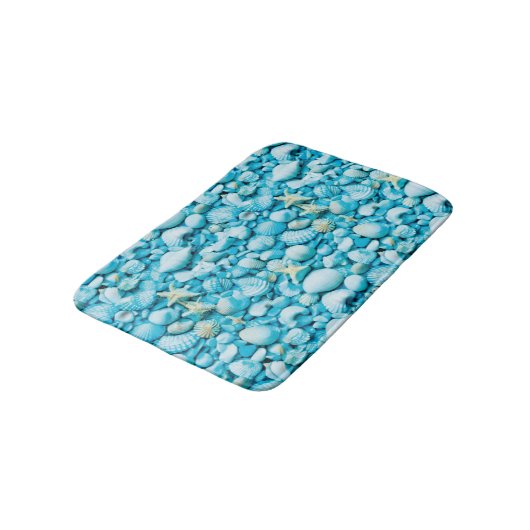 Tapis De Bain Aqua Shellscape Bath Mat (Angle)