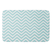 Tapis De Bain Aqua Turquoise Bleu Bleu Bleu Bleu Mince Chevron S (Devant)