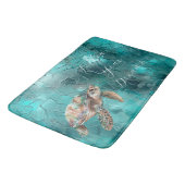 Tapis De Bain Aqua Turquoise Turquoise Glam (Angle)