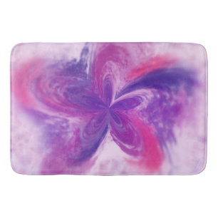 Tapis De Bain Aquarelle à fleurs d'Imaginaire Abstrait peint