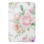 Tapis De Bain Aquarelle Abstraite florale pour femmes (devant Vertical)