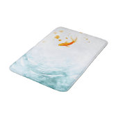 Tapis De Bain Aquarelle Abstraite Koi Fish Serenity (Angle)