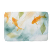 Tapis De Bain Aquarelle Abstraite Koi Fish Serenity (Devant)