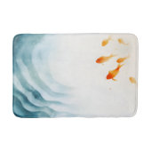 Tapis De Bain Aquarelle Abstraite Koi Fish Serenity (Devant)