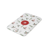 Tapis De Bain Aquarelle Anglais Robin Noël (Angle)