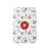 Tapis De Bain Aquarelle Anglais Robin Noël (Devant (Vertical))