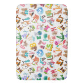 Tapis De Bain Aquarelle Animal Alphabet Cute Enfants (devant Vertical)