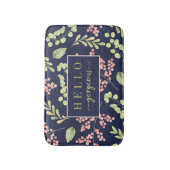Tapis De Bain Aquarelle Berries et feuillage Hello Gorgeous (Devant (Vertical))
