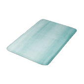 Tapis De Bain Aquarelle bleu Aqua Abstrait #2 (Angle)