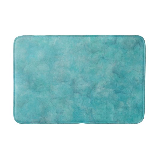 Tapis De Bain Aquarelle bleu Aqua Tranquille (Devant)