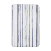 Tapis De Bain Aquarelle bleu marine Bain à mât rayé (Devant (Vertical))