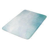 Tapis De Bain Aquarelle bleue (Angle)