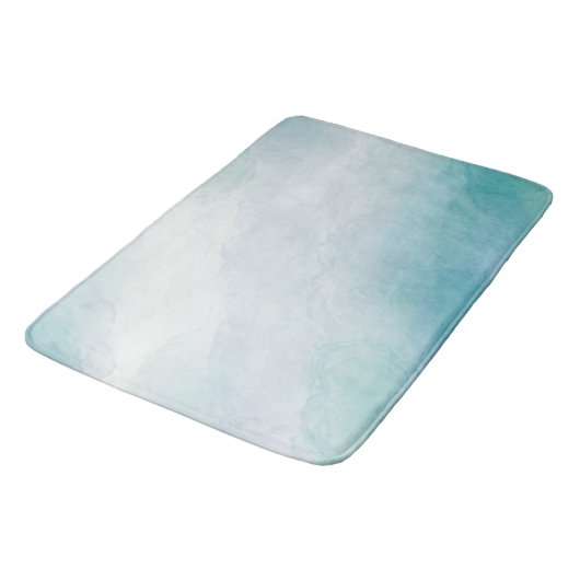 Tapis De Bain Aquarelle bleue (Angle)