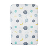 Tapis De Bain Aquarelle Blue Space Planet Motif (Devant (Vertical))
