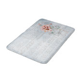 Tapis De Bain Aquarelle Blush Floral Musique française (Angle)
