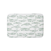 Tapis De Bain Aquarelle botanique de feuillage (Devant)