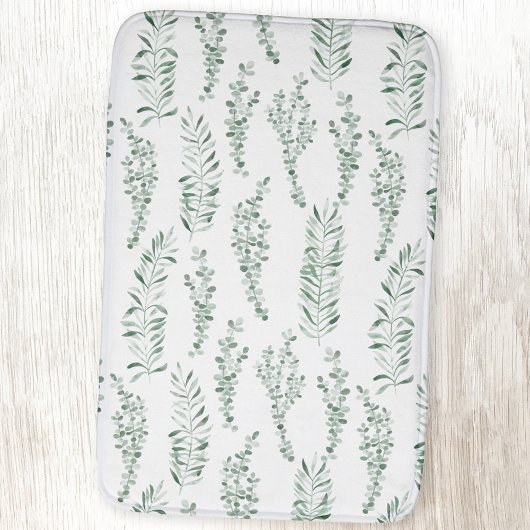 Tapis De Bain Aquarelle botanique de feuillage
