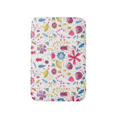 Tapis De Bain Aquarelle botanique Peinture de fleurs sauvages (Devant (Vertical))