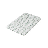 Tapis De Bain Aquarelle botanique Verdure Feuille (Angle)