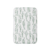 Tapis De Bain Aquarelle botanique Verdure Feuille (Devant (Vertical))