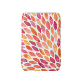 Tapis De Bain Aquarelle brosse a éclaté jaune et orange (Devant (Vertical))