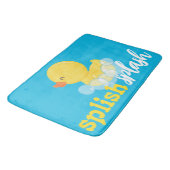 Tapis De Bain Aquarelle Caoutchouc Bouchon Bleu (Angle)