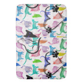 Tapis De Bain Aquarelle Chats Bain Mat (devant Vertical)