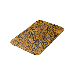 Tapis De Bain Aquarelle Cheetah Print