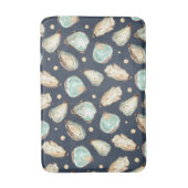 Tapis De Bain Aquarelle côtière huître et Motif Pearl (Devant (Vertical))