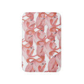Tapis De Bain Aquarelle de Flamant rose : Motif transparent (Devant (Vertical))