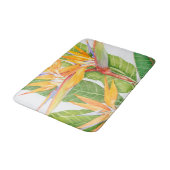 Tapis De Bain Aquarelle de fleurs exotiques (Angle)
