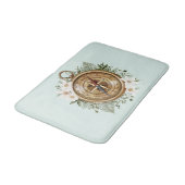 Tapis De Bain Aquarelle de la boussole (Angle)