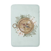 Tapis De Bain Aquarelle de la boussole (Devant (Vertical))