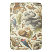 Tapis De Bain Aquarelle de la jungle vintage (devant Vertical)